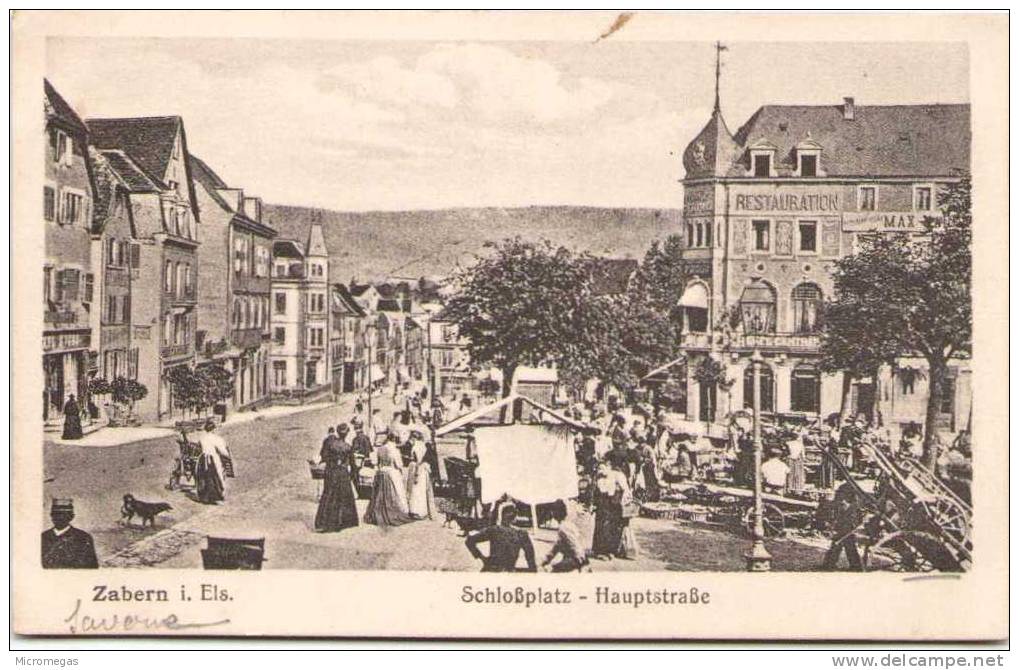 ZABERN - SAVERNE - Schlossplatz - Hauptstrasse - Elsass