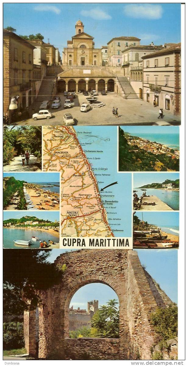 Cupra Marittima (Ascoli Piceno): Lotto 6 Cartoline Anni ´70-´80 - Ascoli Piceno