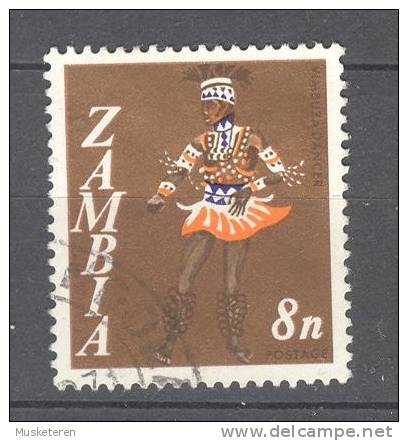 Zambia 1968 Mi. 43  8 N Vimbuza Tänzer Dancer - Zambie (1965-...)