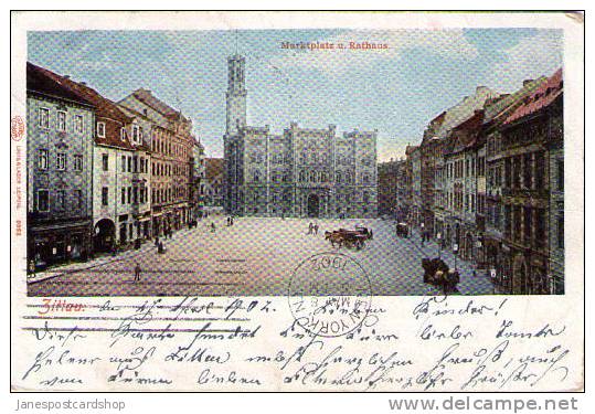 Gruss Aus Type - ZITTAU - Marktplatz U Rathaus 1902 - Sachsen - Zittau