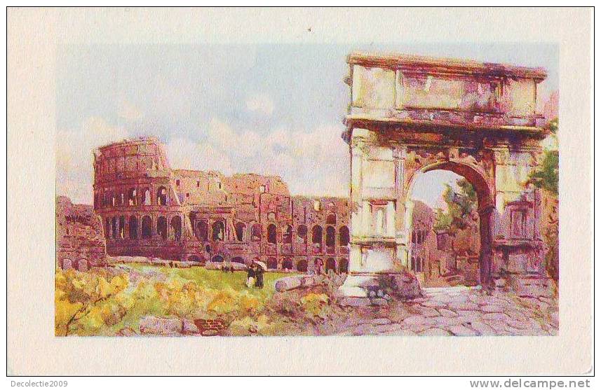 B3770  Italy Roma Arco Di Tito E Colosseo Not Used Perfect Shape - Colosseum