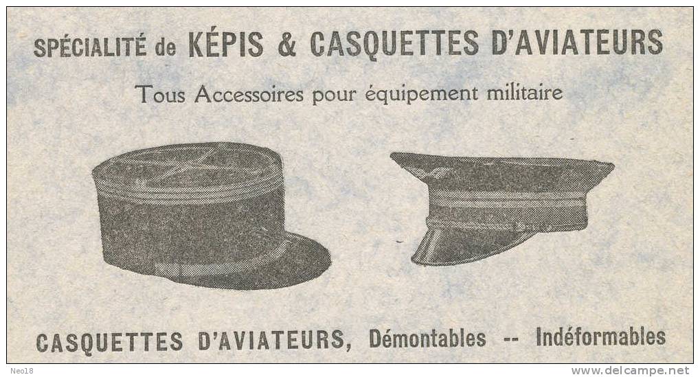 Buvard Pub Format 21 Par 13 A La Providence Bourges Specialité Kepi Et Casquette Aviateur - Autres & Non Classés