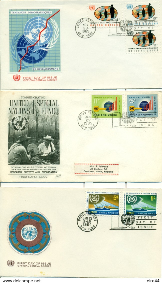 United Nations New York 1963 1968 15 FDC - FDC