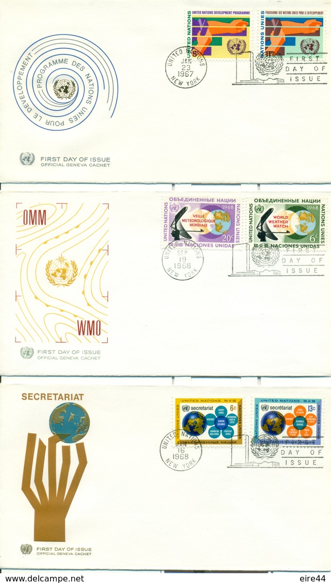 United Nations New York 1963 1968 15 FDC - FDC