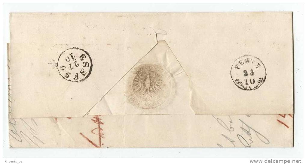 GERMANY - FRANKFURT, Envelope, Prephilately, Marks, 1856. (2) - Vorphilatelie