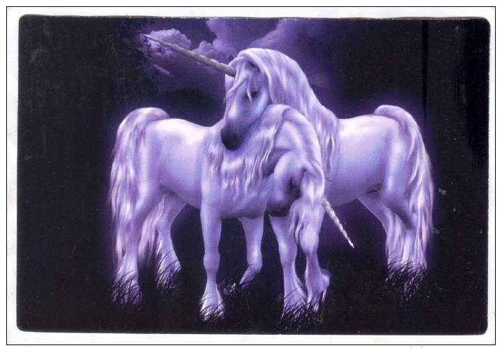 Unicorn Fantasy Postcard, #2 - Fairy Tales, Popular Stories & Legends