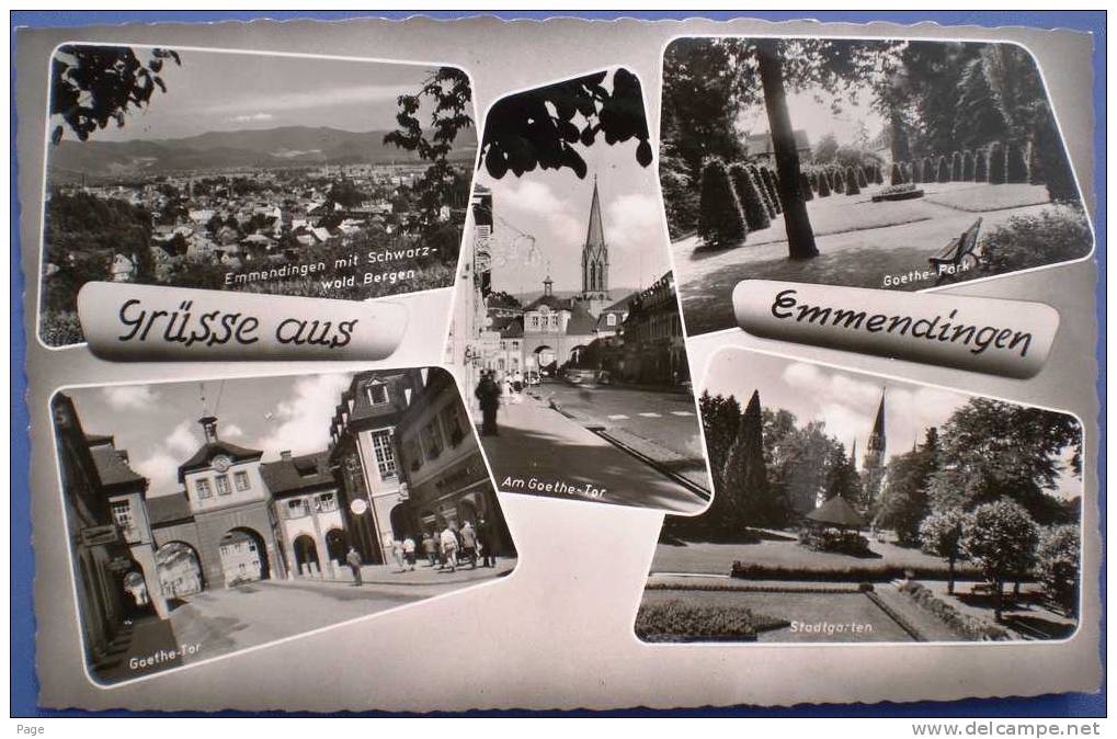 Emmendingen,5-Bild-Karte,1960, - Emmendingen