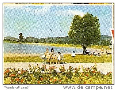 AK Erholungsgebiet 6944 HEMSBACHER STRANDBAD Mit Wiesensee AN DER BERGSTRASSE Mit Wappen Mehrbild 8 Bilder 15.8.73 - 17 - Karlsruhe