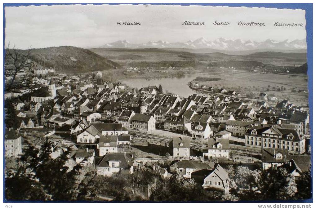 Waldshut,Hochrhein,1960,Teilansicht, - Waldshut-Tiengen