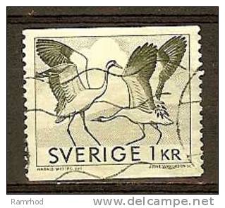 SWEDEN 1967 Dancing Cranes - 1k. - Green FU - Oblitérés