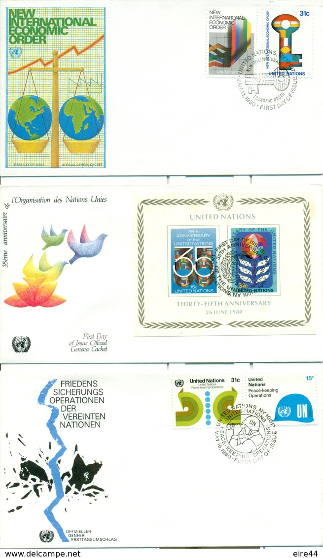 United Nations New York 1980 1986 21 FDC - FDC