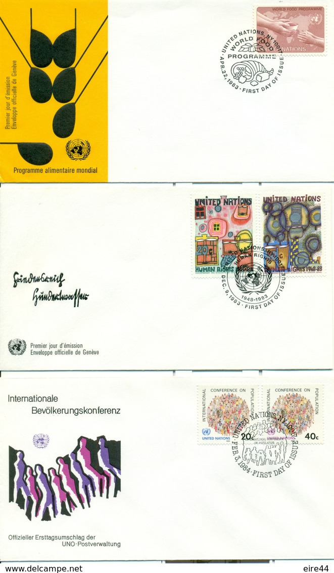 United Nations New York 1980 1986 21 FDC - FDC