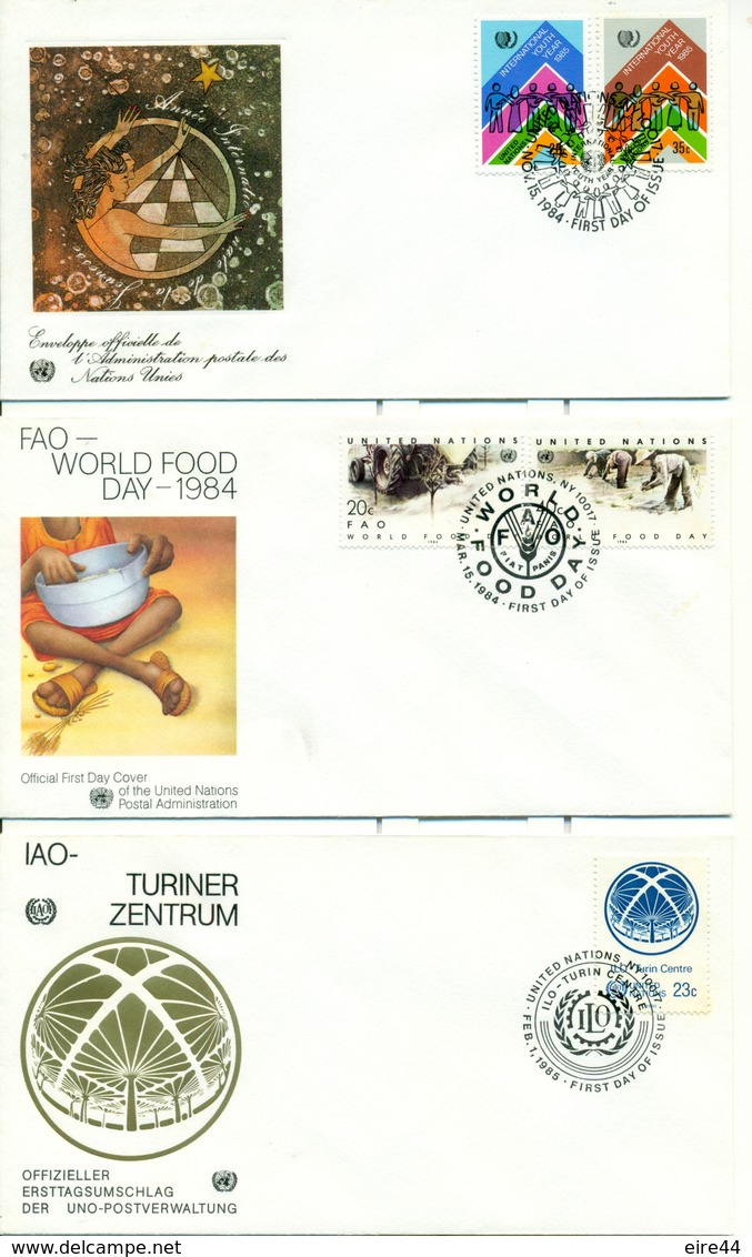 United Nations New York 1980 1986 21 FDC