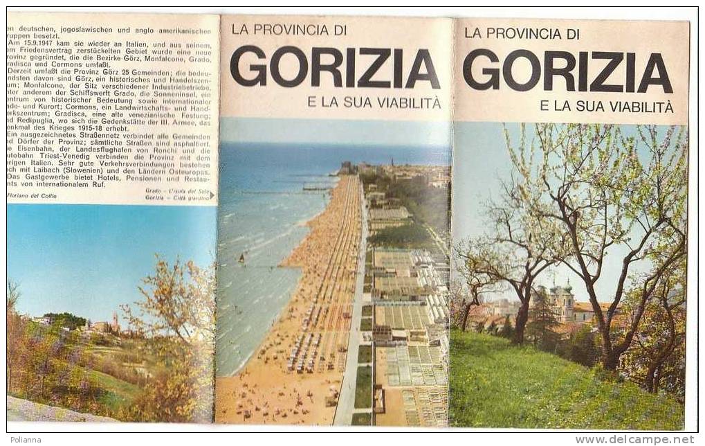 B0214 Brochure Turistica GORIZIA E.P.T. 1973/Gradisca/Cormons/Monfalcone/S.Floriano Del Collio/Grado - Tourismus, Reisen