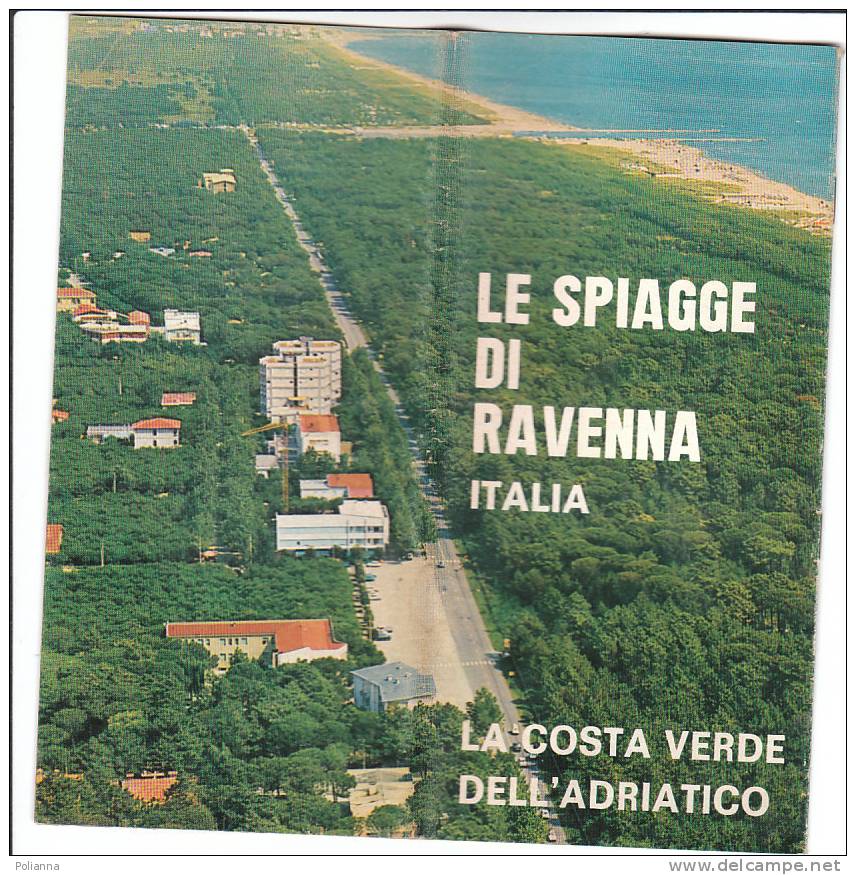 B0215 Brochure Turistica LE SPIAGGE DI RAVENNA 1972/Casal Borsetti-camping/Marina Romea/Punta Marina, Centro Cure Marine - Tourisme, Voyages