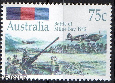 Australia 1992 Australians Under Fire  75c Battle Of Milne Bay MNH - Nuovi