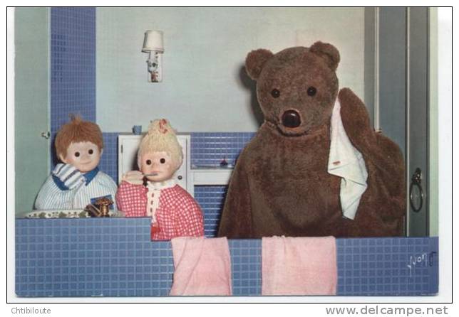 L 1    BONNE NUIT LES PETITS / NOUNOURS / NICOLAS ET PIMPRENELLE / ORTF     ED YVON  N° 7   NEUVE "    CPSM   10X15 - TV Series