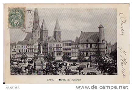 BELGIQUE :GAND (fl.orient.):1907:Marché Du Vendredi.Voir Oblit. - Markets