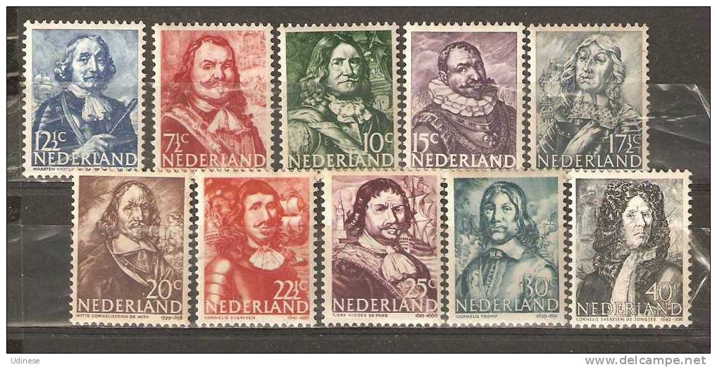 NETHERLANDS 1943 - SEA HEROES - CPL. SET - MNH MINT NEUF NUEVO - Unused Stamps
