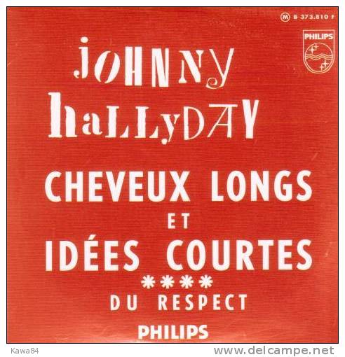 CDS  Johnny Hallyday  "  Cheveux Longs Et Idées Courtes  " - Sonstige - Franz. Chansons