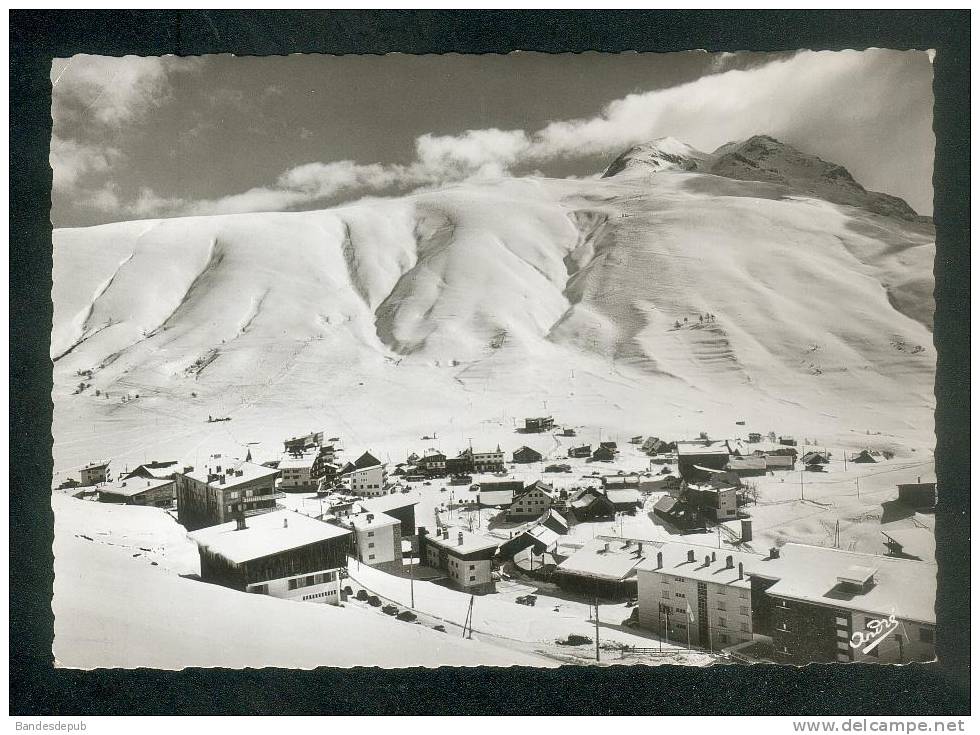 CPSM - Les Deux Alpes ( 2 Alpes 38) - Vue Générale Sur Les Pistes Du Diable ( Flamme Jeux Olympiques - Autres & Non Classés