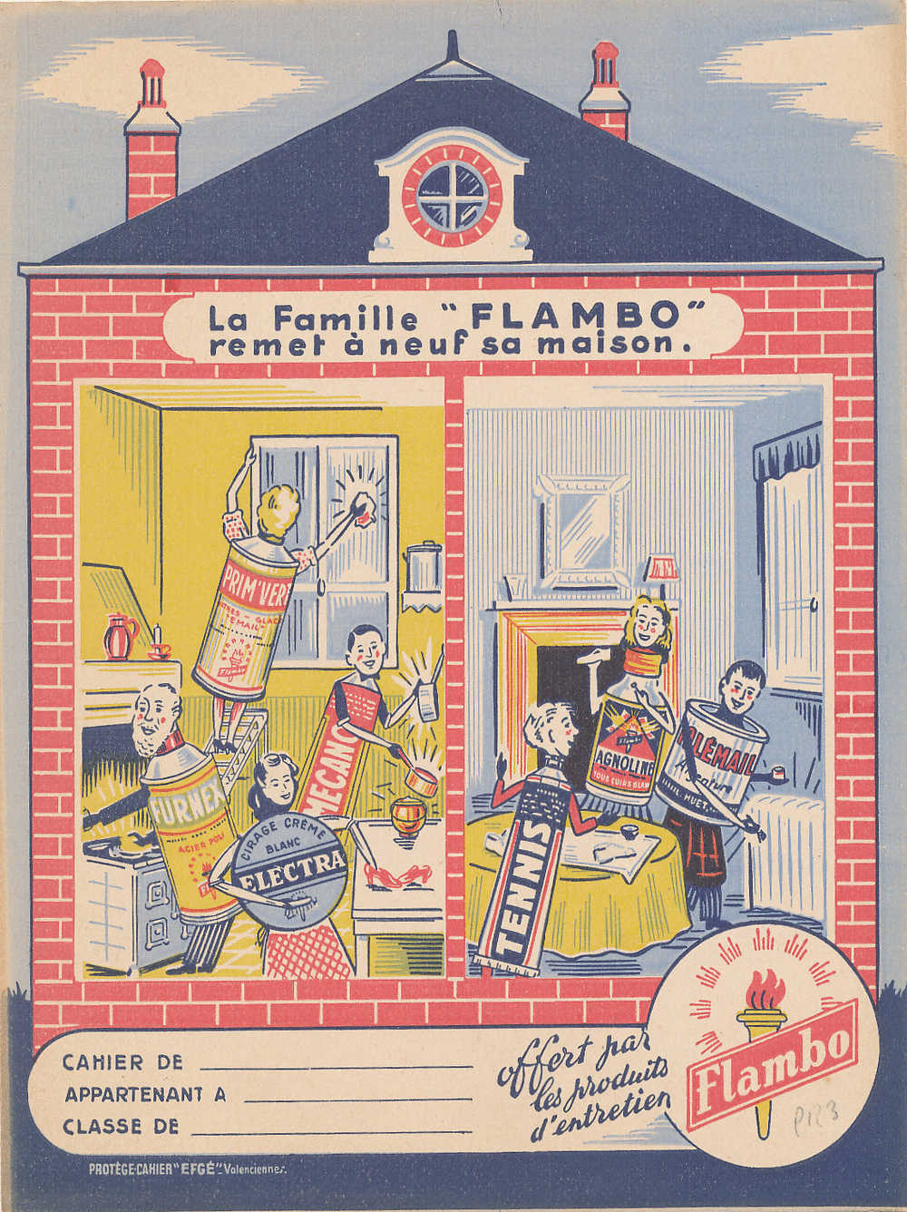 PR 3 /     PROTEGE CAHIER    LA FAMILLE FLAMBO - Book Covers