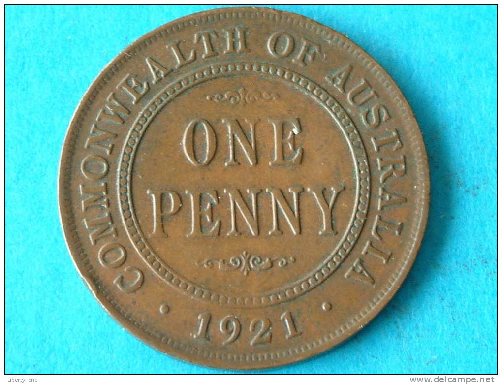 1921 - ONE PENNY / KM 23 ( For Grade, Please See Photo ) !! - Penny