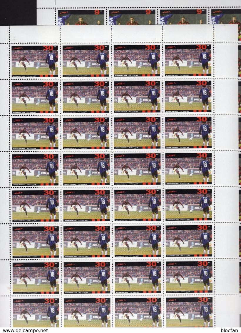 Motiv-Mappe mit Bögen ** etwa 3800€ Sammlung über 100 Bg.mit Fußball-Thema soccer se-tenants sheetlets bf Amerika/Afrika