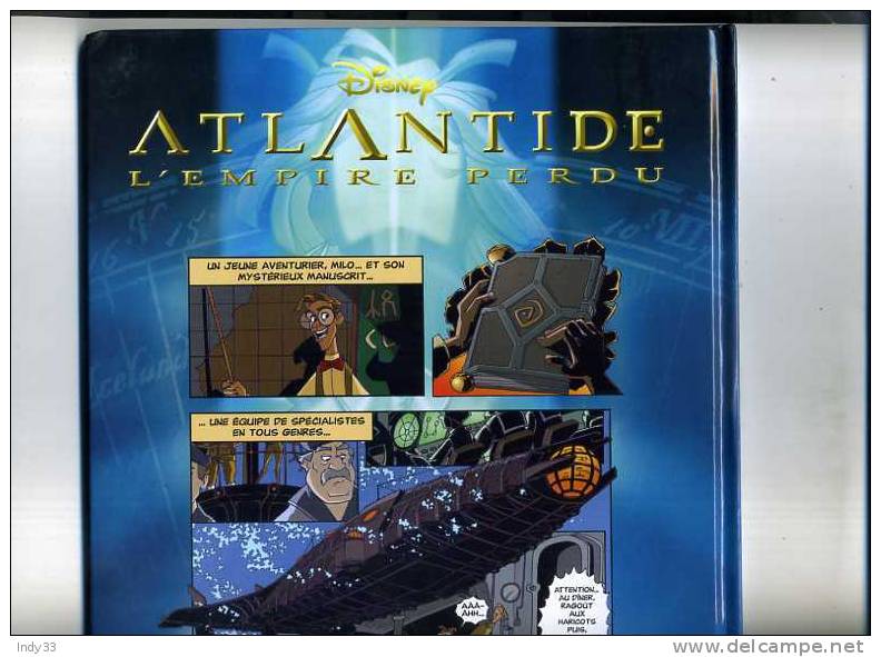 - ATLANTIDE L'EMPIRE PERDU . DISNEY . DARGAUD 2001 - Disney