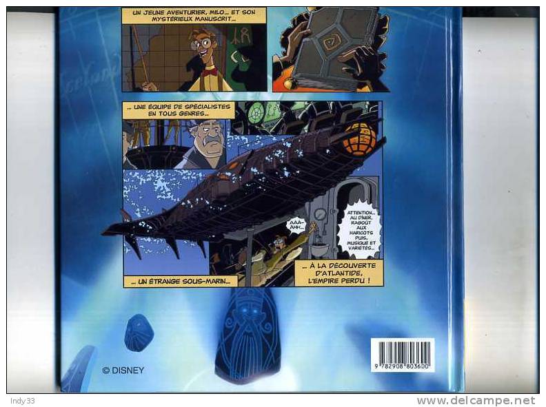 - ATLANTIDE L'EMPIRE PERDU . DISNEY . DARGAUD 2001 - Disney