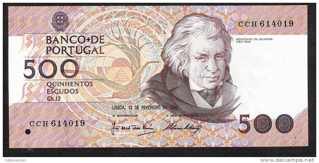 PORTUGAL  P180d 500  ESCUDOS  1992  UNC.  CV=35 - Portugal