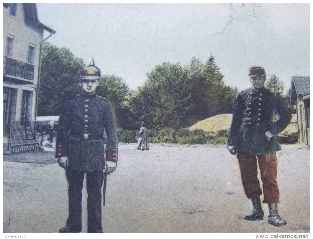 Col De La SCHLUCHT - Frontière Franco-Allemande - De MUNSTER à GERARDMER - Douaniers - Animée - Voyagée Le 6 Août 1907 - Douane