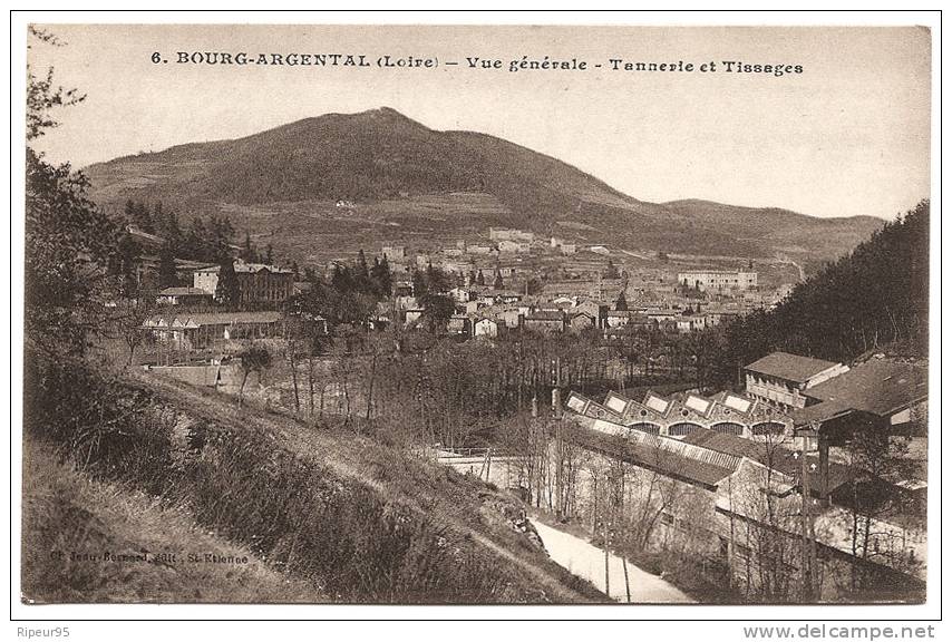 42 BOURG ARGENTAL -  Vue Générale - Tannerie Et Tissages - Bourg Argental