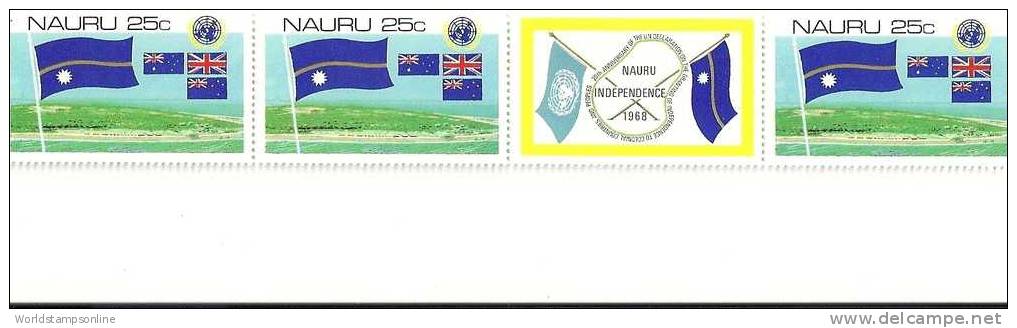 Nauru, 3 Stamps In Block (SG 232), Year 1980, 20th Anniv. Of U.N. Declaration, MNH/PF - Nauru