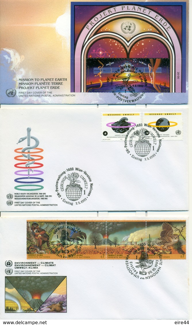 United Nations Vienna Austria 1989 - 1996  21 FDC - FDC