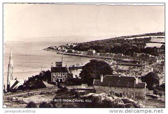 ROTHESAY ISLE Of BUTE From Chapel Hill  - Real Photo PCd - ARGYLLSHIRE - Argyllshire