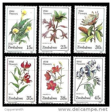 (017) Zimbabwe  Flowers / Fleurs / Blumen / Bloemen / Flora    ** / Mnh  Michel 400-05 - Zimbabwe (1980-...)