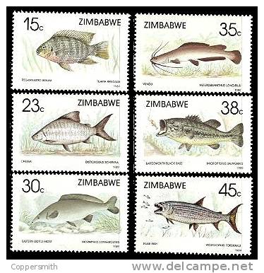 (025) Zimbabwe  Fishes / Poisons / Fische / Vissen   ** / Mnh  Michel 406-11 - Zimbabwe (1980-...)