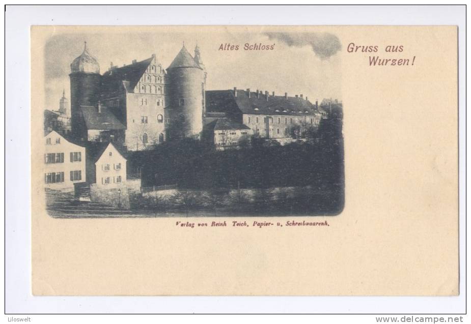Gruss Aus Wurzen Altes Schloss Um 1900 - Wurzen