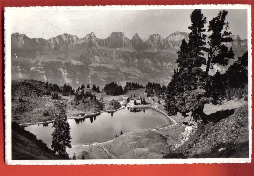 M1243 Seebenalp Mit Blick Auf Churfirsten.Cachet Walenstadt 1955 Vers Neuilly Seine.Gross - Walenstadt