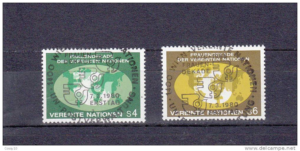 NATIONS  UNIES  VIENNE   1980   OBLITERATION CENTRALES - Usati