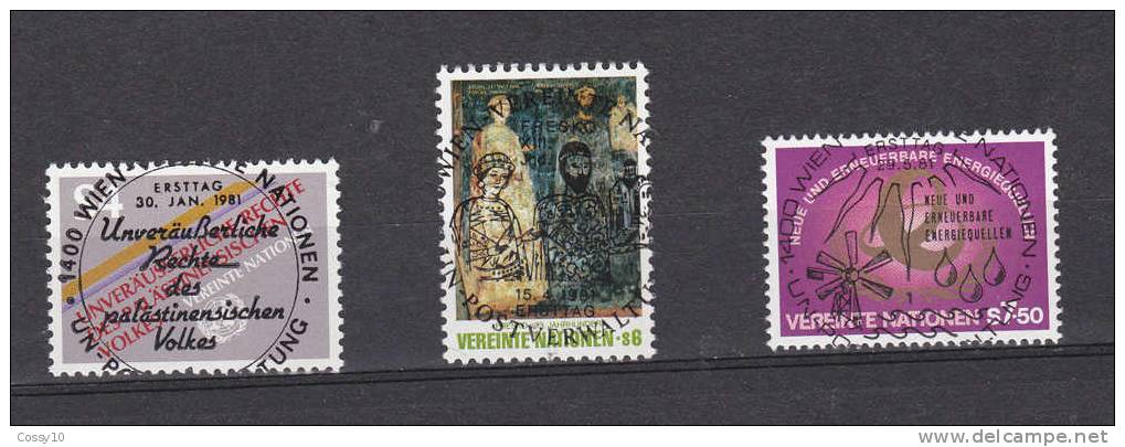 NATIONS  UNIES  VIENNE   1981   OBLITERATION CENTRALES - Used Stamps