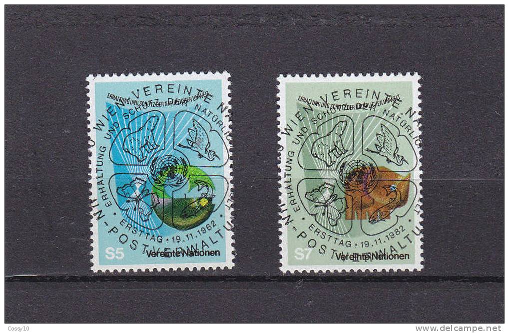 NATIONS  UNIES  VIENNE   1982   OBLITERATIONS CENTRALES - Used Stamps
