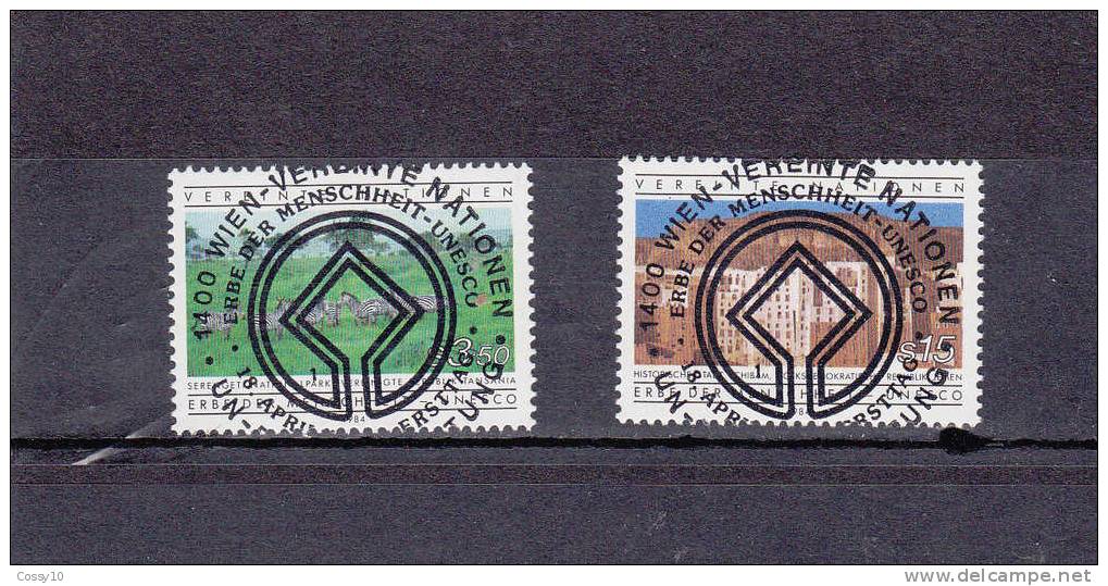 NATIONS  UNIES  VIENNE   1984   OBLITERATIONS  CENTRALES - Usati