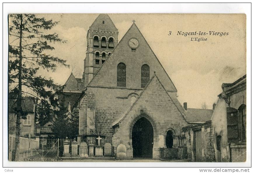 Nogent Les Vierges Sur Oise L'église - Nogent Sur Oise