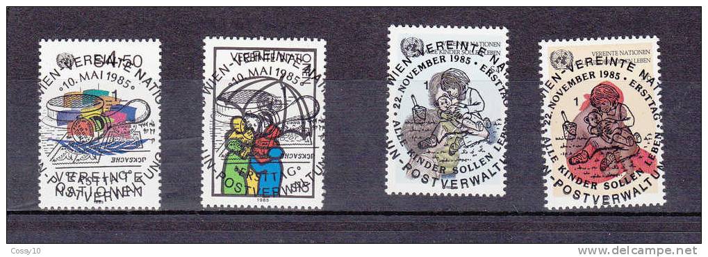 NATIONS  UNIES  VIENNE   1985   OBLITERATIONS  CENTRALES - Usati