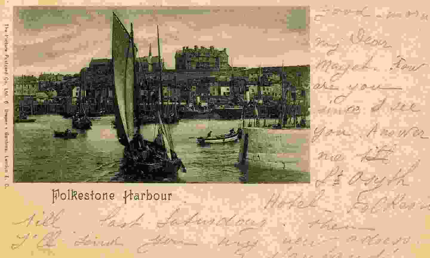 1900 -FOLKESTONE - HARBOUR - PETIT FORMAT - PRECURSEUR  TIMBRE  VICTORIA YT92 - Folkestone