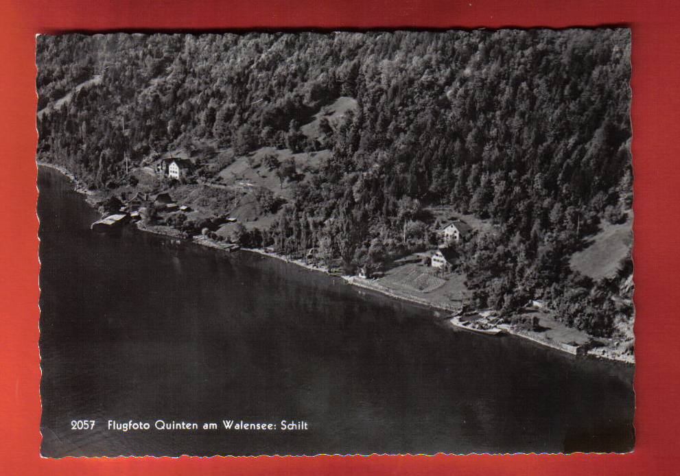 M1277 Quinten Am Walensee : Schilt.Cachet 1962. Grand FormatSteinemann Flums - Flums