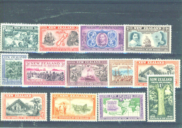 NEW ZEALAND - 1940 Centennial MM - Unused Stamps