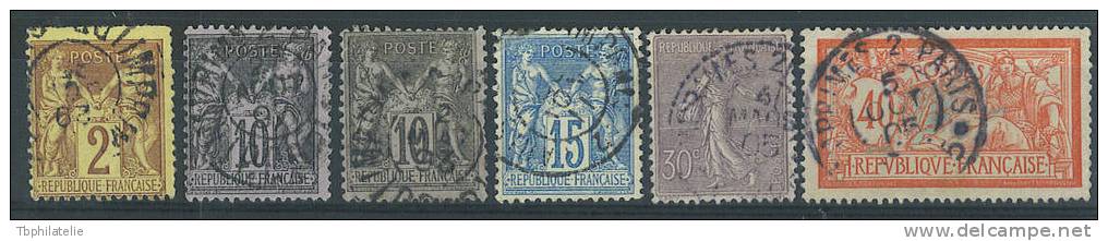 VEND BEAU LOT DE FRANCE , OBLITERATIONS IMPRIMES NOIRS , PETITES LETTRES BATONS (c) - Autres & Non Classés